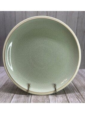 Vtg Denby Energy Salad Plate Celadon Cream Stoneware England 9" DIA Retired K